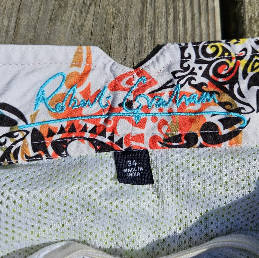 Robert Graham Green Checkered Paisley Bathingsuit - size 34